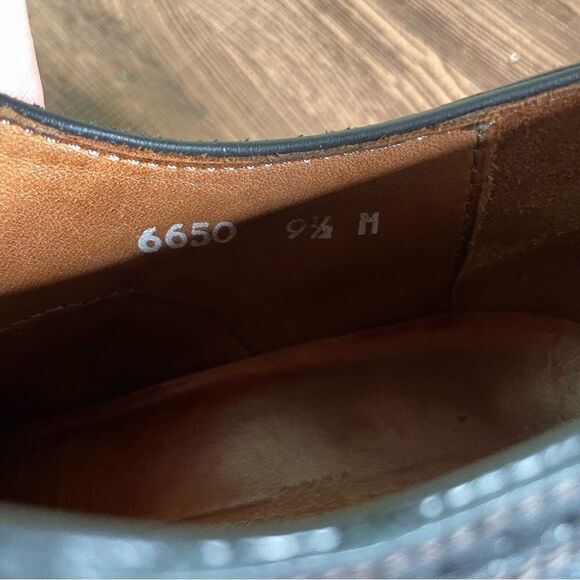 Mercanti Fiorentini Mens Size 9.5M Wingtips‎ Cuoio Black Retail $325 Italy - Picture 11 of 11